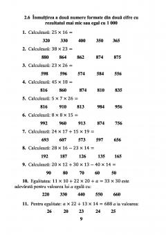 Sa invatam sa inmultim si sa impartim - clasele II - IV