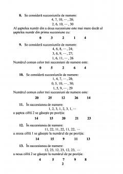 Sa pregatim rapid orice concurs de matematica – clasele I si II