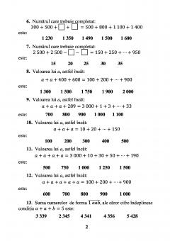 Sa pregatim rapid orice concurs de matematica - clasele a III-a si a IV-a