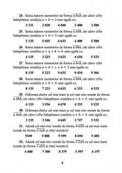 Sa pregatim rapid orice concurs de matematica - clasele a III-a si a IV-a