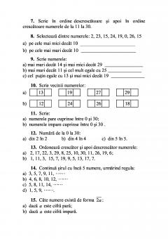 Matematica si explorarea mediului - Exercitii si probleme pentru clasa pregatitoare, clasa I si clasa a II –a