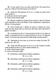 Matematica - Exercitii si probleme pentru clasele III si IV