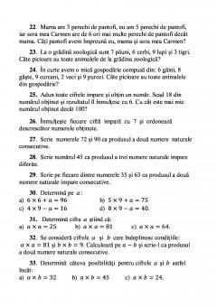 Matematica - Exercitii si probleme pentru clasele III si IV
