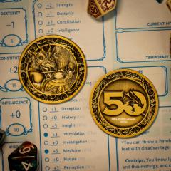 Medalion - Dungeons & Dragons 50th Anniversary Original Red Box Cover Coin