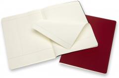 Set 2 caiete cursuri - Moleskine Subject Cahier Journal A4 - Black and Cranberry