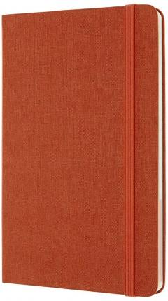 Carnet - Moleskine Voyageur - Fabric Hard Cover, Medium - Hibiscus Orange