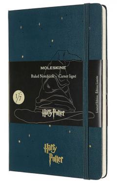 Carnet - Moleskine - Harry Potter - Sorting Hat - Tide Green - Limited Edition