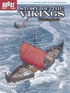 Coperta cărții Story of the Vikings Coloring Book