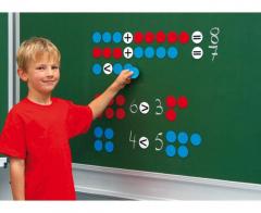 Set 20 de jetoane magnetice colorate - Activitati matematice