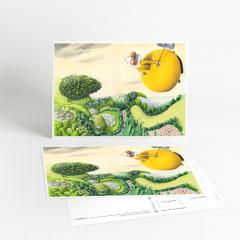 Carte postala - Zburand