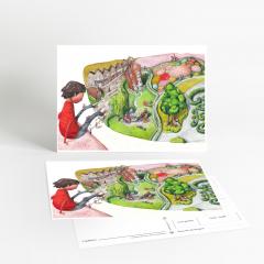 Carte postala - Gradini englezesti