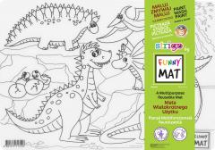 Plansa - Dinozauri + Set instrumente de colorat