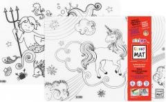 Set 2 planse - Unicorni si Sirene + Set instrumente de colorat