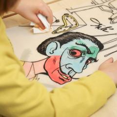 Plansa - Dali + Set instrumente de colorat