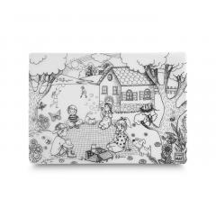 Plansa - Primavara + Set instrumente de colorat