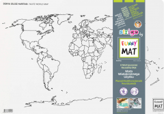 Plansa - Harta lumii+ Set instrumente de colorat