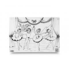 Plansa - Dansatori + Set instrumente de colorat