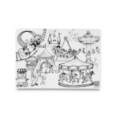 Plansa - Parc de Distractii + Set instrumente de colorat