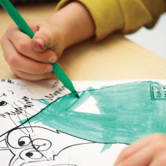 Plansa - Pisici + Set instrumente de colorat