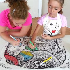 Plansa - Elefant + Set instrumente de colorat