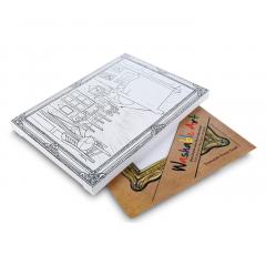 Plansa - Vincent Van Gogh - Camera in Arels + Set instrumente de colorat