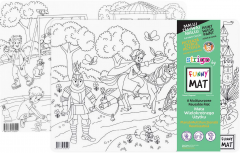 Plansa - Printese si Locul de Joaca + Set instrumente de colorat