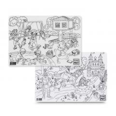 Plansa - Printese si Locul de Joaca + Set instrumente de colorat