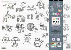 Plansa - Alfabetul englez + Set instrumente de colorat