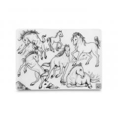 Plansa - Cai + Set instrumente de colorat