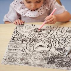 Plansa - Vincent Van Gogh + Set instrumente de colorat