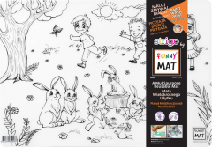 Plansa - Iepurasi + Set instrumente de colorat