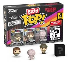 Set 4 figurine - Pop! Bitty - Stranger Things: Hopper, Joyce, Demogorgon + Mystery Pop!