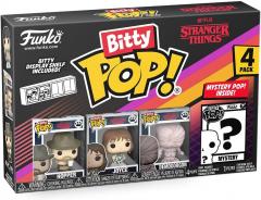 Set 4 figurine - Pop! Bitty - Stranger Things: Hopper, Joyce, Demogorgon + Mystery Pop!