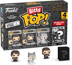 Set 4 figurine - Pop! Bitty - Game of Thrones: Ned Stark, Arya Stark, Nymeria + Mistery Pop!