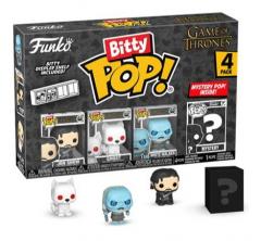 Set 4 figurine - Bitty Pop! - Game of Thrones: Jon Snow, Ghost, White Walker + Mystery Pop!