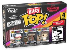 Set 4 figurine - Pop! Bitty - Stranger Things: Dustin, Lucas, Eleven with Electrodes + Mystery Pop!
