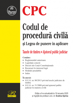Coperta cărții Codul de procedura civila (19 ianuarie 2025)