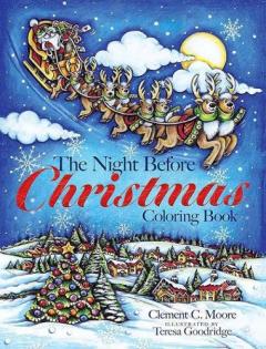 Coperta cărții The Night Before Christmas Coloring Book