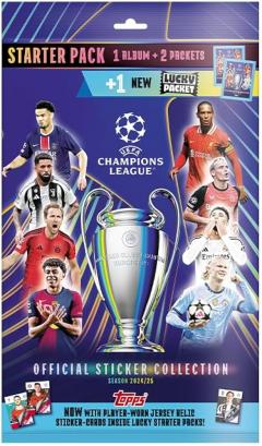 Set album + 18 stickere - Topps UEFA Champions League Starter Pack (Season 2024/25)