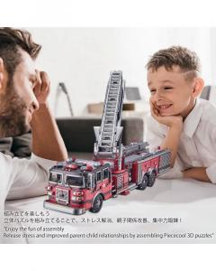 Puzzle 3D - Masina de pompieri, 354 piese