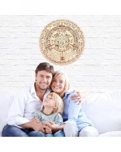 Puzzle 3D mecanic - Calendarul Maya, 73 piese