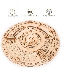 Puzzle 3D mecanic - Calendarul Maya, 73 piese