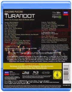 Turandot: Metropolitan Opera (Blu-Ray Disc)