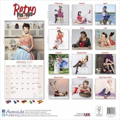 Calendar de perete 2020 - Retro Pin-ups