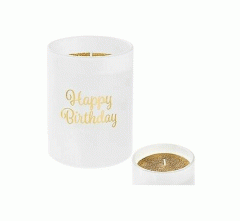 Lumanare - Glitter - Happy Birthday