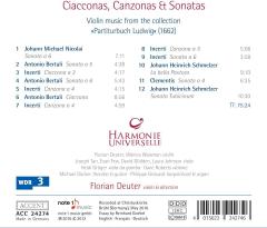 Ciacconas, Canzonas & Sonatas