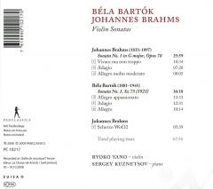 Bartok / Brahms: Violin Sonatas