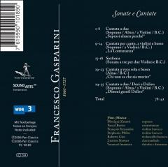 Gasparini: Sonate e Cantate