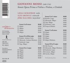 Giovanni Mossi - Sonatas Op. 1 Nos. 1, 2, 5, 9, 10, 12