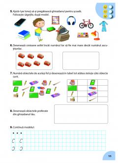 Matematica si explorarea mediului - Fise de lucru, Clasa pregatitoare